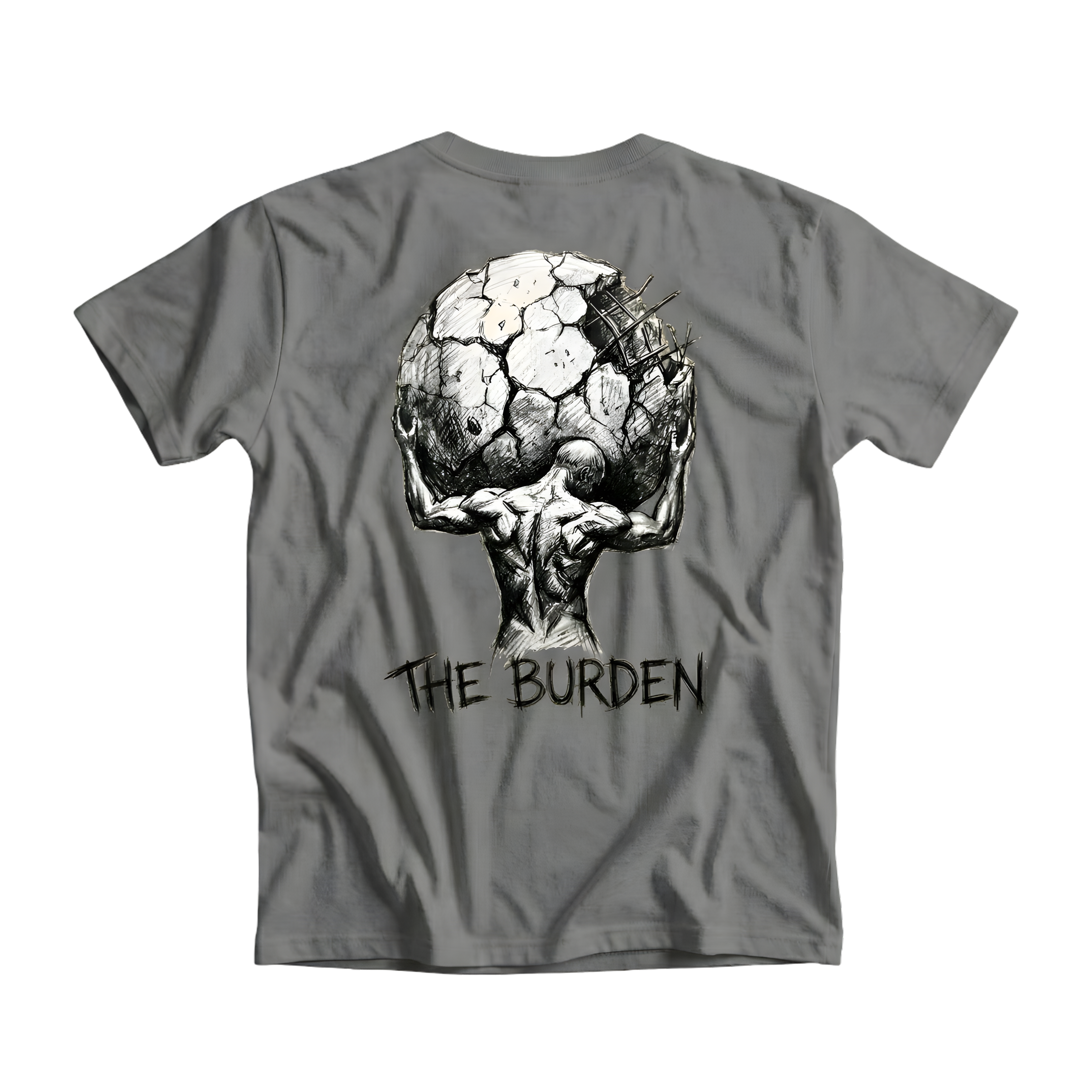 Slate Grey shirt with back graphic print