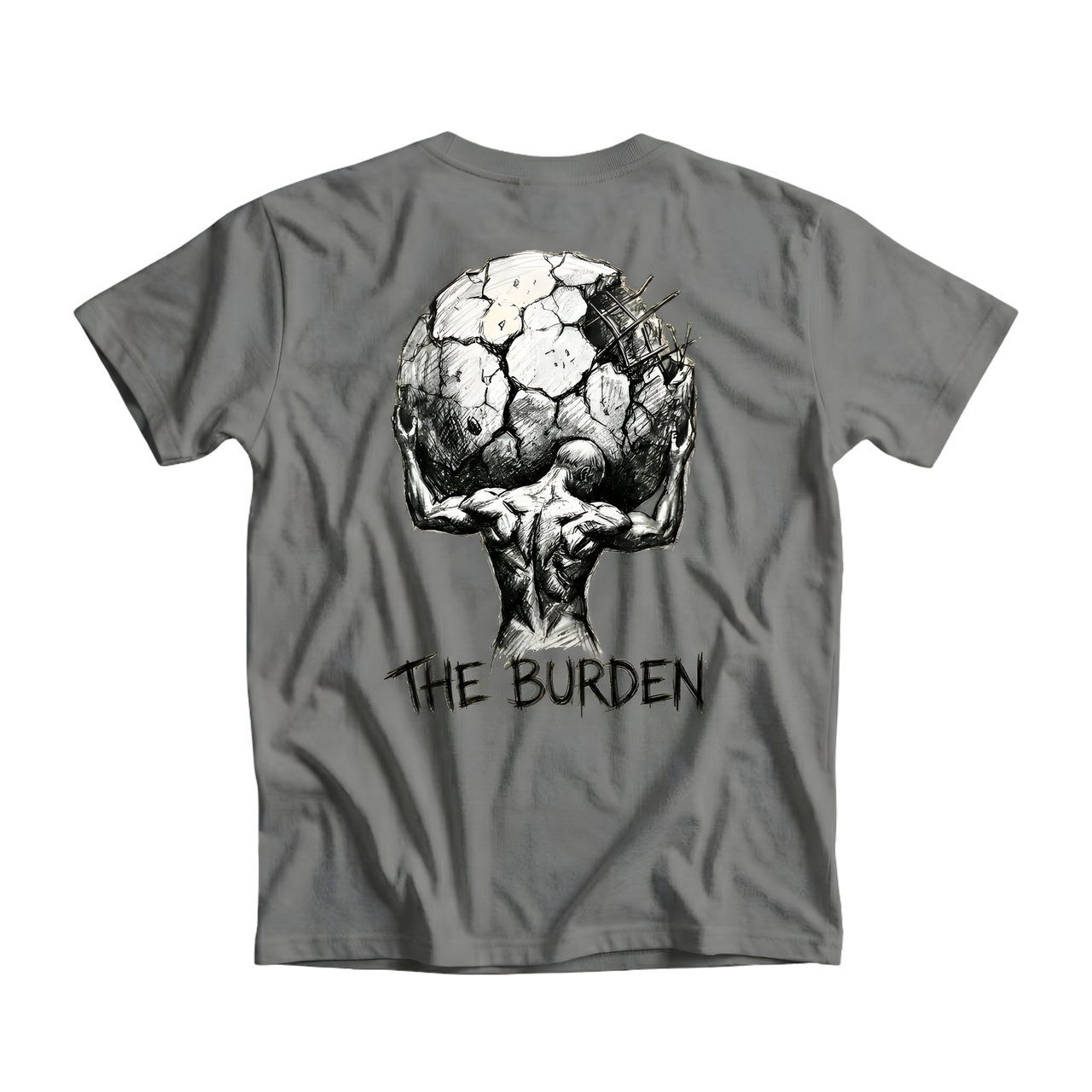 Slate Grey shirt with back graphic print