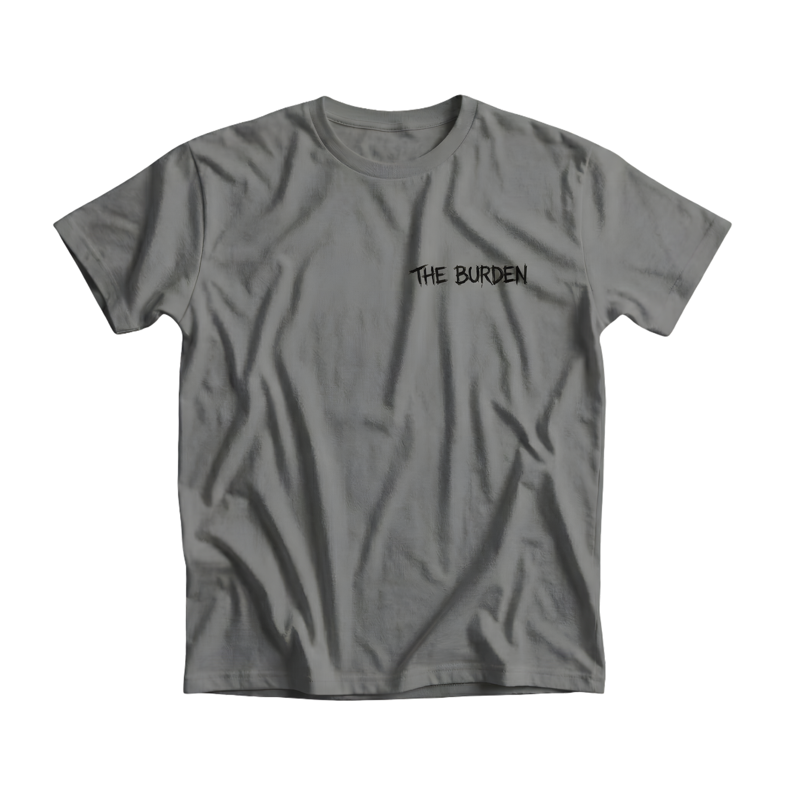 Slate Grey shirt with front text print