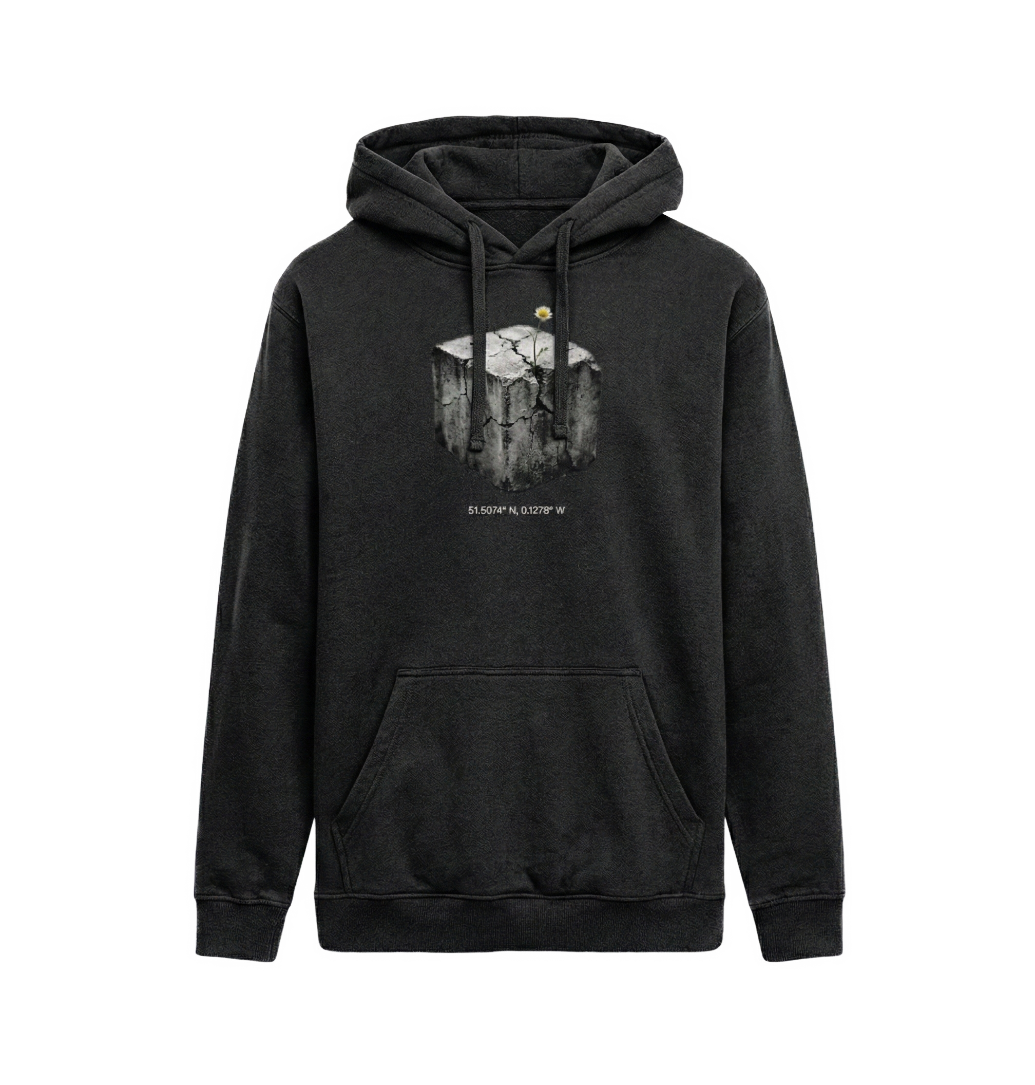 hoodie with graphic design Black