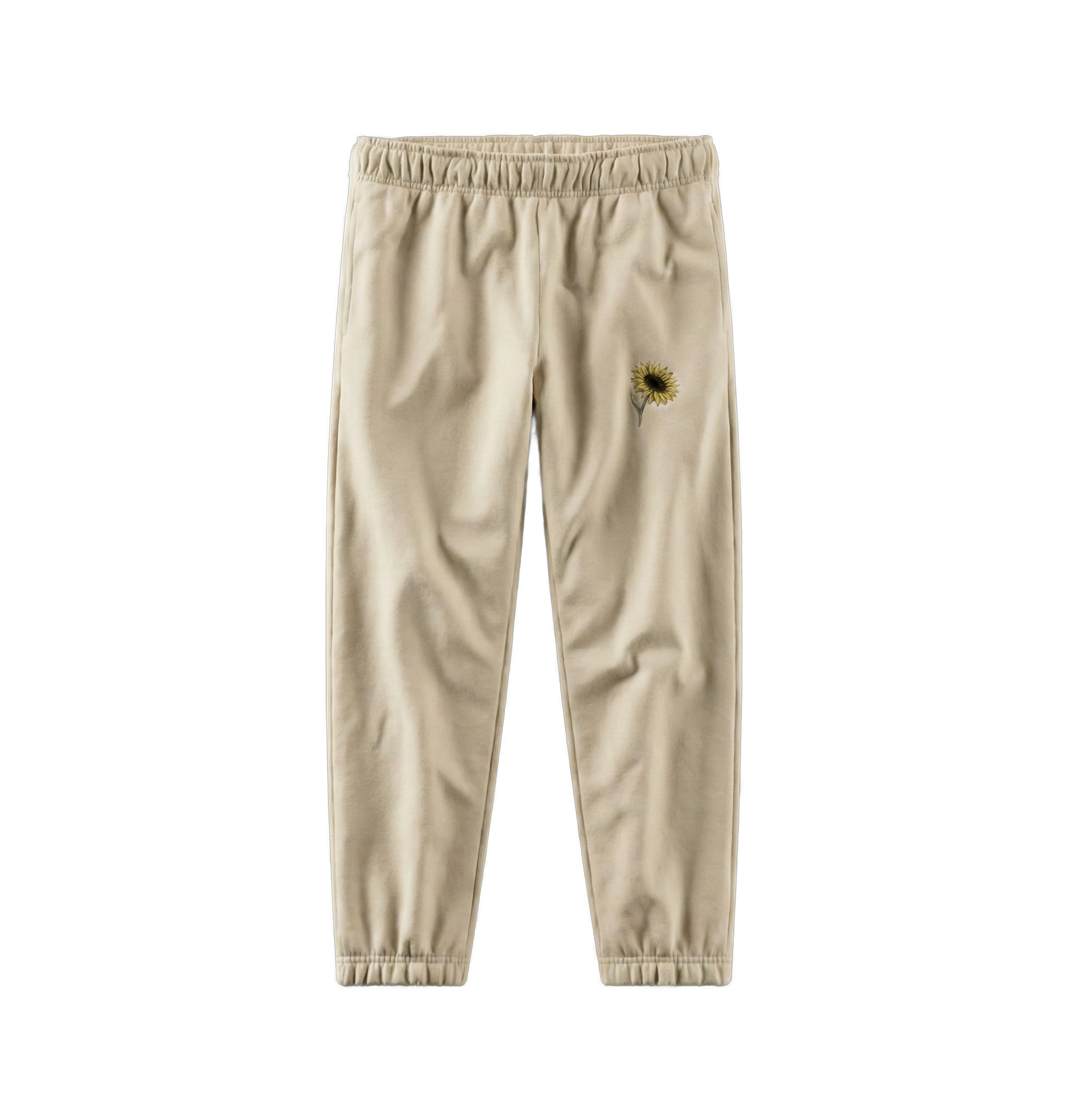 Oat Joggers With Flower Print