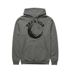 Slate Grey hoodie with front print