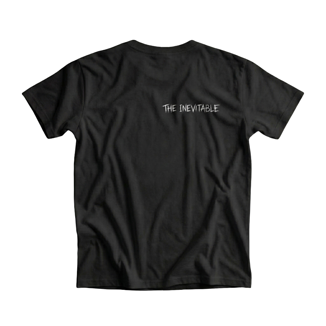 Black Printed T-shirt Front