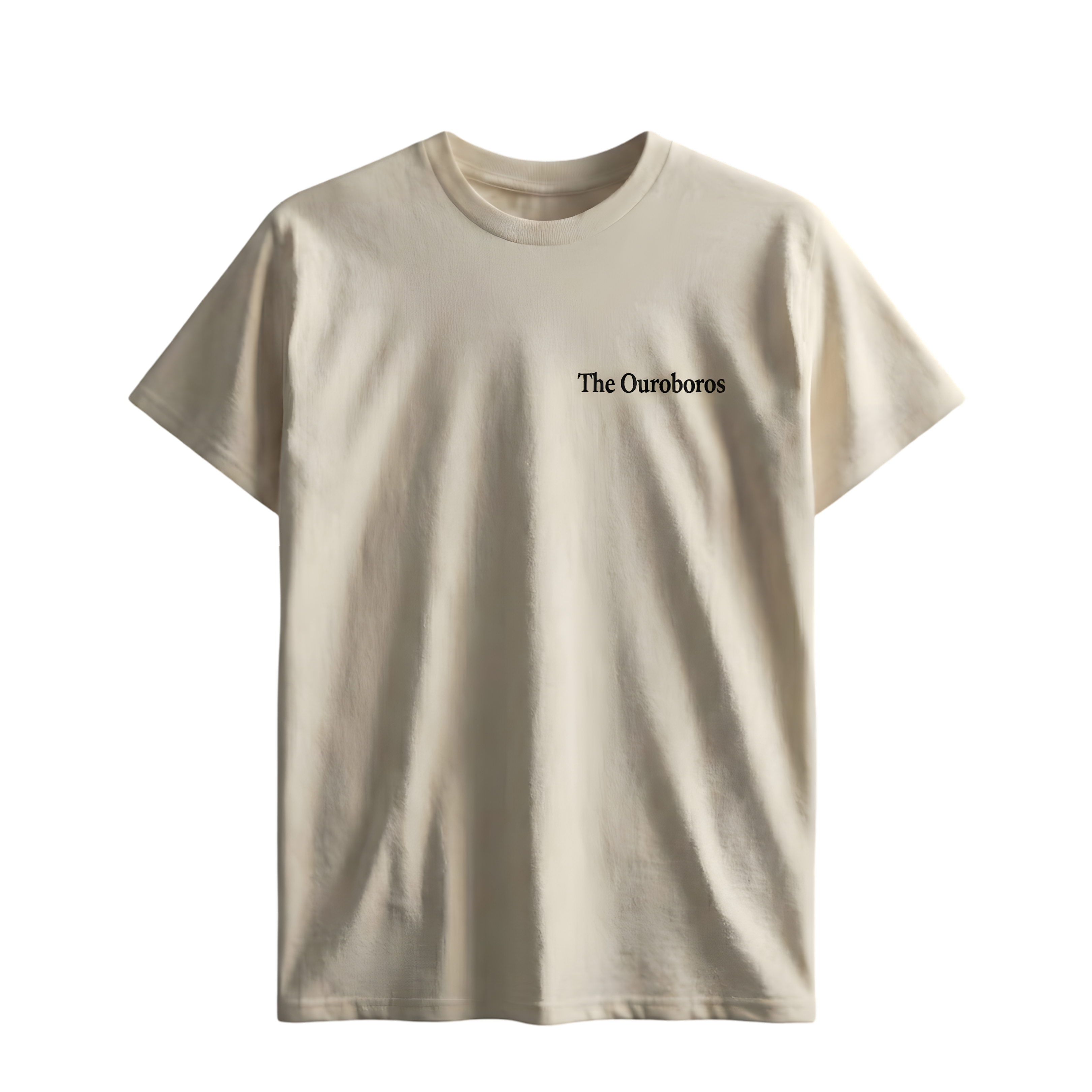 T-shirt front print Oat